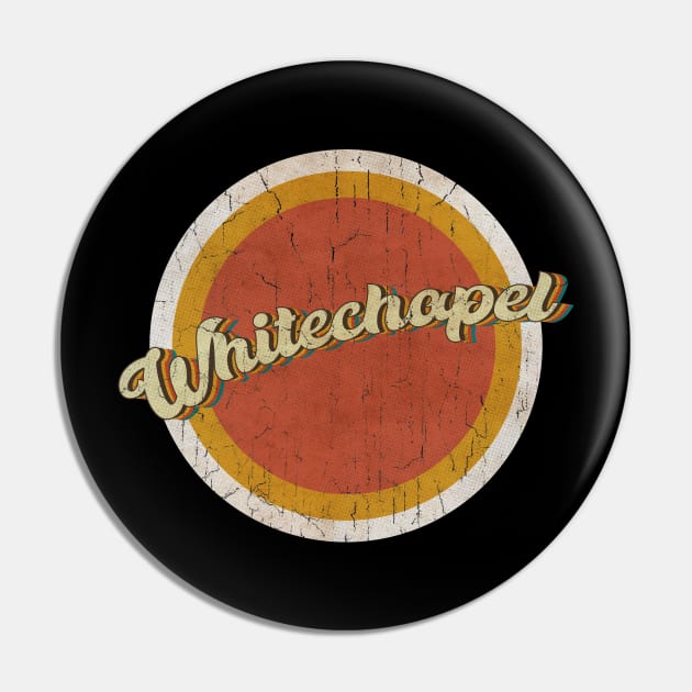 circle vintage Whitechapel Pin by KewanAlasStore