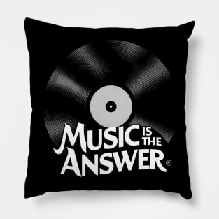 spinning vinyl- music is the answer - the power of music Pillow