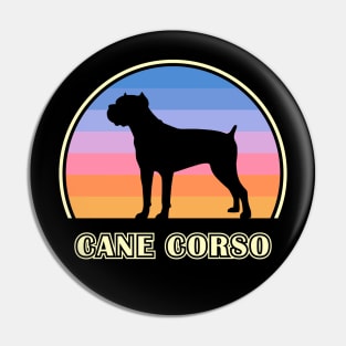 Cane Corso Vintage Sunset Dog Pin