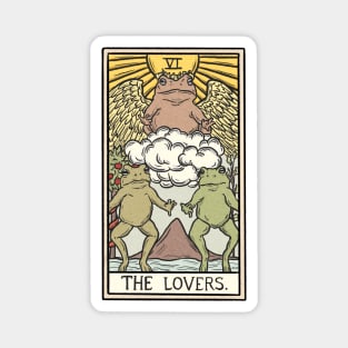 The Lovers Toad Tarot Magnet