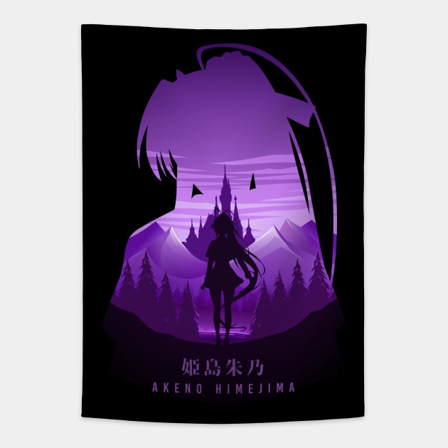 Akeno Himejima Tapestry by The Artz