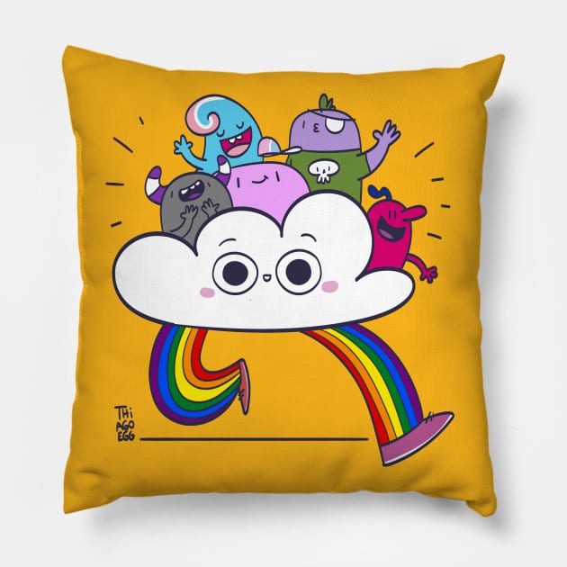 Cloud of diversity Pillow by thiagoegg