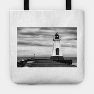 Port Dalhousie Lighthouse 1 B+W Tote