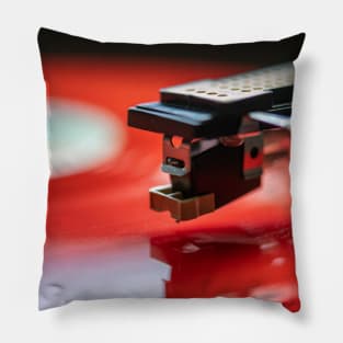 Red Vinyl Pillow