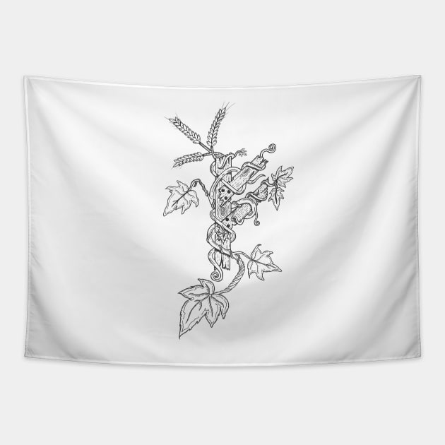 FEHU Norse Rune Tapestry by odinseyecustoms