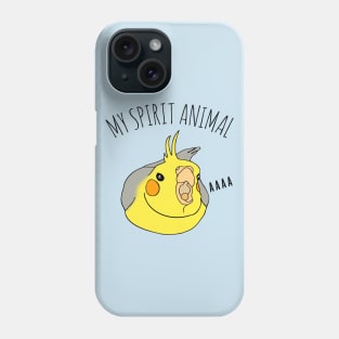 my spirit animal is an angry cockatiel Phone Case