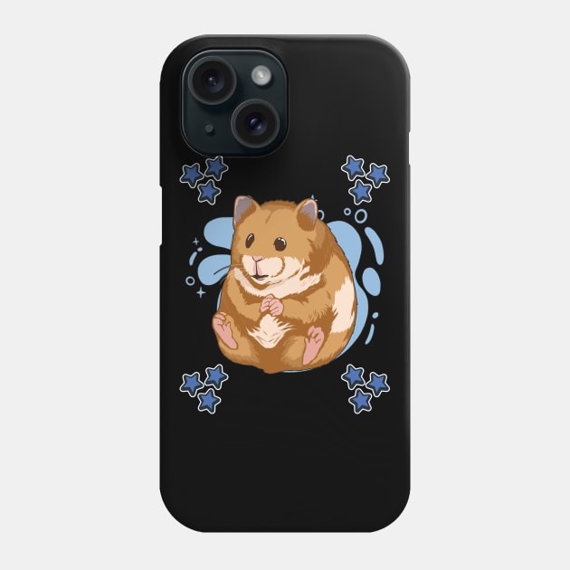 Blue Design Hamster Phone Case by TheTeeBee