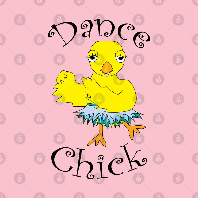 Dance Chick Text by Barthol Graphics