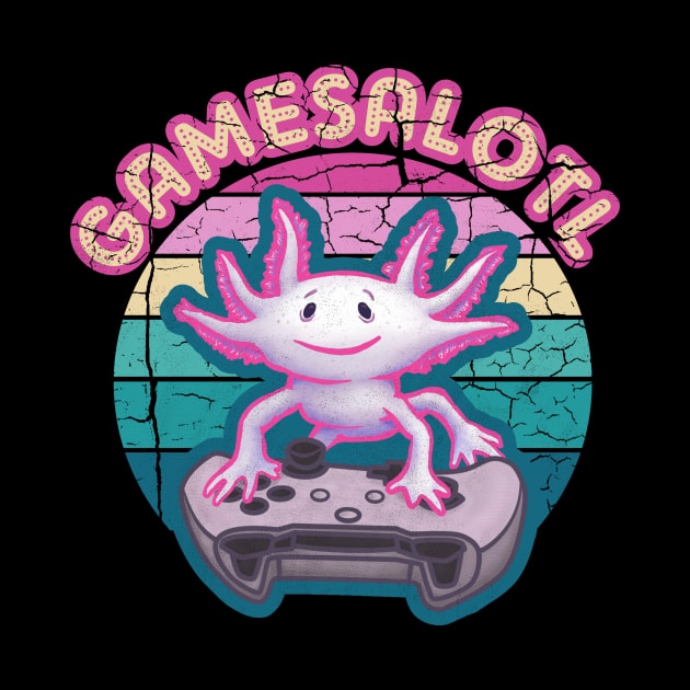 Gamesalotl Axolotl Gaming by belloon