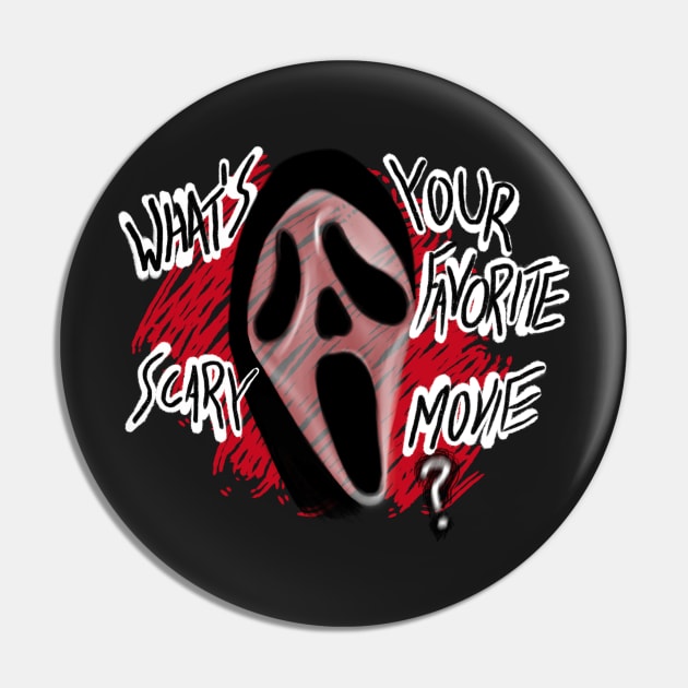 What’s your favorite scary movie? Scream Horror Movie Pin by Jamie Collins