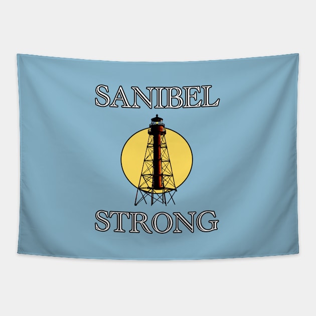 SANIBEL STRONG Tapestry by Trent Tides