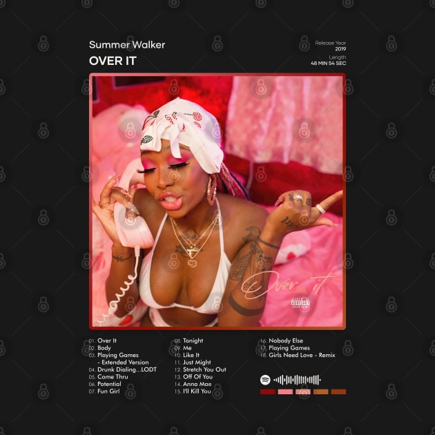 Summer Walker - Over It Tracklist Album by 80sRetro