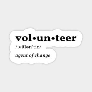 VOLUNTEER tee Magnet