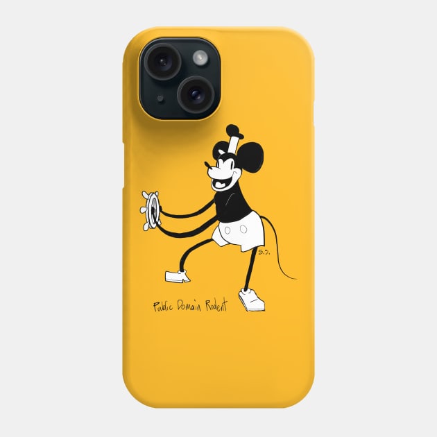 Public Domain Rodent Phone Case by The Cat that Draws