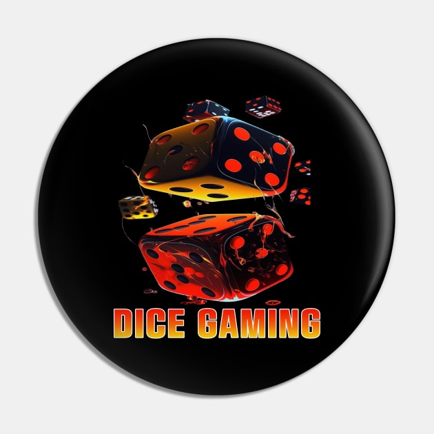 Dice Gaming Pin by hamada_pop