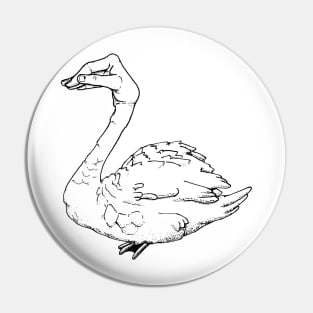 Hand Swan Pin
