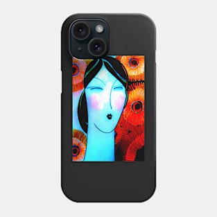 DECO AQUA ORANGE ,,House of Harlequin Phone Case