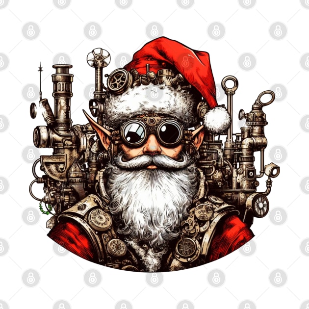 Santa's Steampunk Elf - Ready for Action by Organicgal Graphics