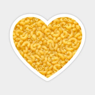 Macaroni Pasta Elbow Noodles Food Heart Magnet