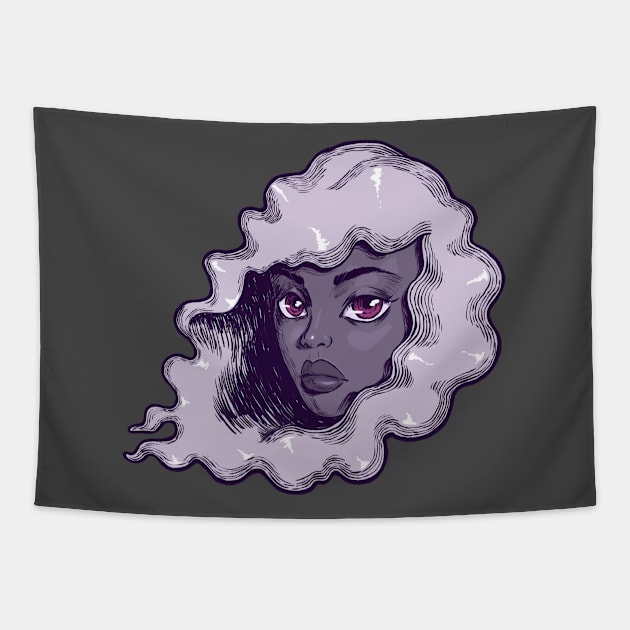 Purple Hazel Tapestry by Yadoking