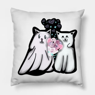 Cat ghosts Pillow