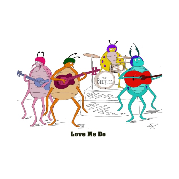 The Beetles Love Me Do by saraperry