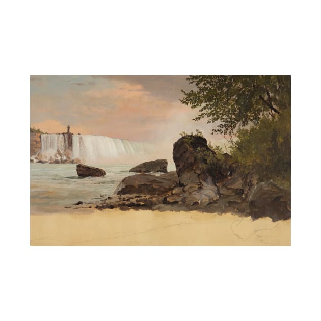 View of the Canadian Falls and Goat Island by Frederic Edwin Church by Classic Art Stall