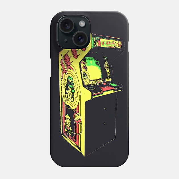 Dig Dug Retro Arcade Game 2.0 Phone Case by C3D3sign