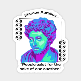 Marcus Aurelius Portrait and Quote Magnet