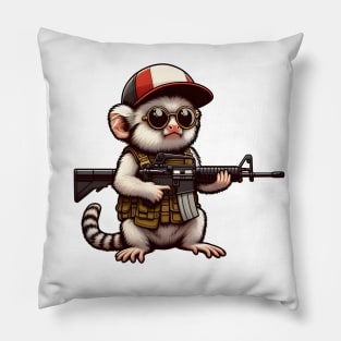 Tactical Marmoset Monkey Pillow