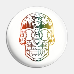 Battle of the Bay Sugar Skull Pin