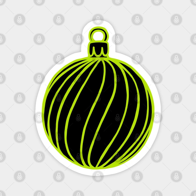 Simply Christmas Collection - Bauble - Alternative Xmas Colours Magnet by LAEC