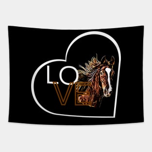 HORSE LOVE Tapestry