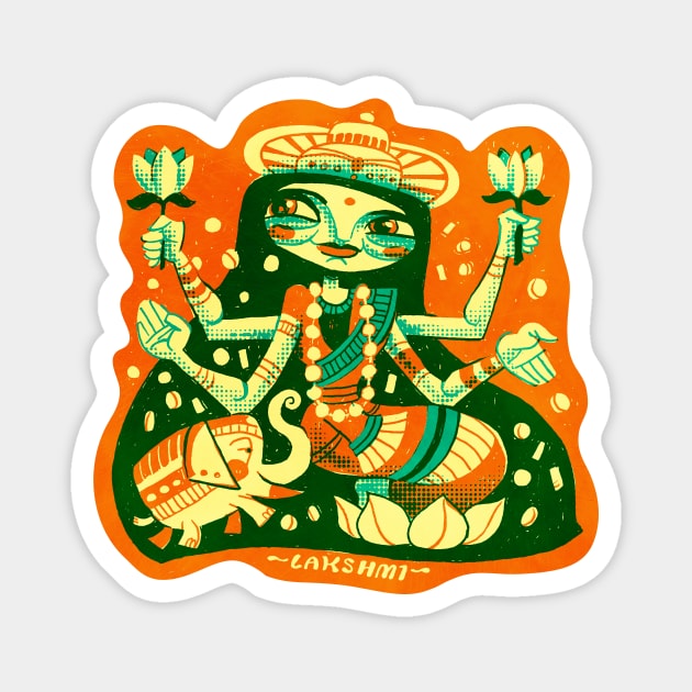 Lakshmi Magnet by washburnillustration