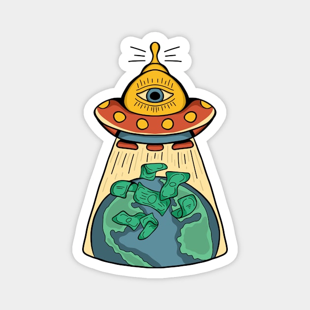 Save our Earth Magnet by growingartwork