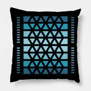 “Dimensional Lattice” - V.3 Blue - (Geometric Art) (Dimensions) - Doc Labs Pillow