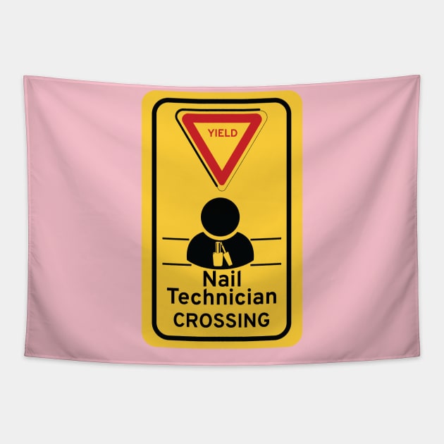 Nail Technician Crossing Tapestry by Night'sShop