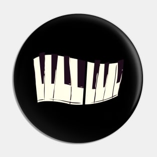 Piano Keys Keyboard Pianist Musician Pin