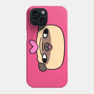 Heart Pug Face Phone Case