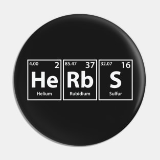Herbs (He-Rb-S) Periodic Elements Spelling Pin