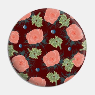 pink poppy Pin