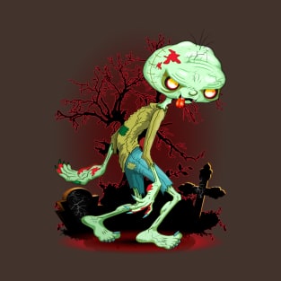 Zombie Creepy Monster Cartoon T-Shirt