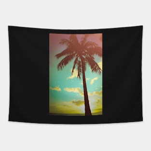 Retro Styled Palm Tree Tapestry