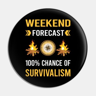 Weekend Forecast Survivalism Prepper Preppers Survival Pin
