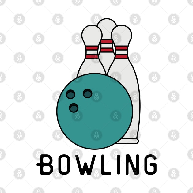 Vintage Bowling by HobbyAndArt