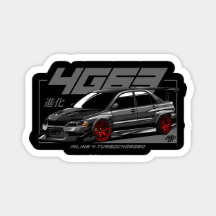 LANCER EVO 9 4G63 - PAPAYA STREETART Magnet