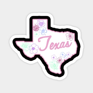 Floral Texas Magnet