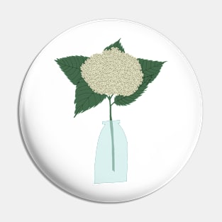 Floral drawing III: white hydrangea png Pin