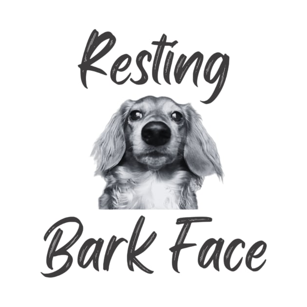 Resting Bark Face Dachshund by Forever Pawsome