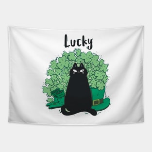 st patricks day cat Tapestry